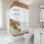 Fußspuren im Duschvorhang (Beispiel)