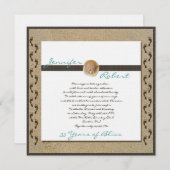 Fußspuren im Rahmen der Einladung zum Sand-Anniver (Vorne/Hinten)