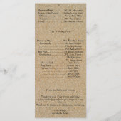 Fußspuren im Rahmen des Sand Wedding Program Programm (Rückseite)