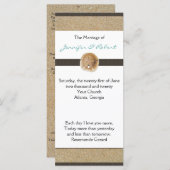 Fußspuren im Rahmen des Sand Wedding Program Programm (Vorne/Hinten)