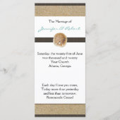 Fußspuren im Rahmen des Sand Wedding Program Programm (Vorderseite)