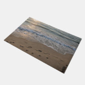 Fußspuren im Sand Fußmatte (Schrägansicht)