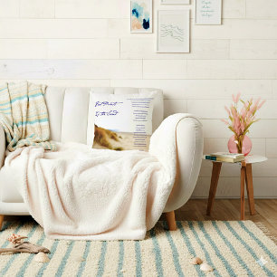 Fußspuren im Sand Kissen