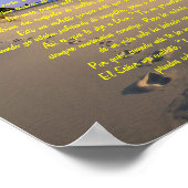 Fußspuren im Sand Poster (Ecke)
