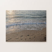 Fußspuren im Sand Puzzle (Horizontal)