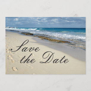 Fußspuren im Sand "Save the Date" Save The Date