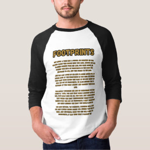 Fußspuren im Sandgebet Männer 3/4 T-Shirt