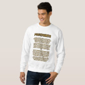 Fußspuren im Sandgebet Männer Sweatshirt (Vorne ganz)