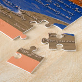 Fußspuren im Sandgedicht Puzzle (Seite)