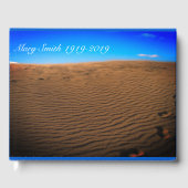 Fußspuren in der Sand-Beerdigung Gästebuch (Vorderseite)