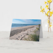 Fußspuren in der Sand-Story-Karte Karte (Gelbe Blume)