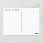 Fußspuren in Sand The Kiss Romantic Beach Postkarte (Rückseite)