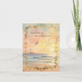 Fußspuren Mitgefühl Danke Zusammengefaltete Notizk