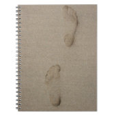 Fußspuren Notizblock (Vorderseite)