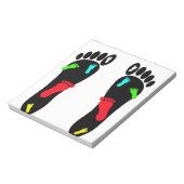 Fußspuren Notizblock (Rotiert)