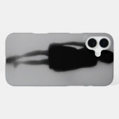 Fußspuren verschwinden im Nebel iPhone Hülle (Rückseite (Horizontal))