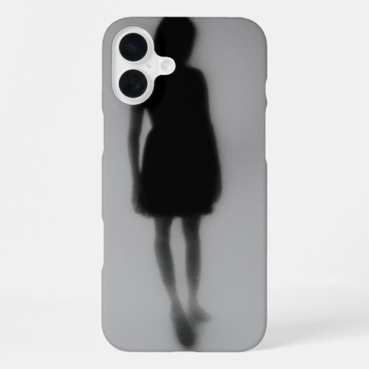 Fußspuren verschwinden im Nebel iPhone Hülle (Rückseite)
