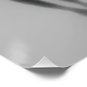 Fußspuren verschwinden im Nebel Poster (Ecke)