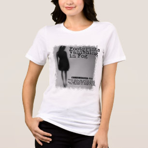 Fußspuren verschwinden im Nebel Tri-Blend Shirt