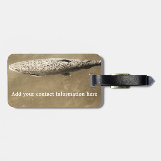 Fußstapfen Gepäckanhänger (Rückseite horizontal)