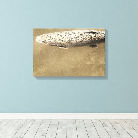 Fußstapfen Leinwanddruck (Insitu (Holzboden))