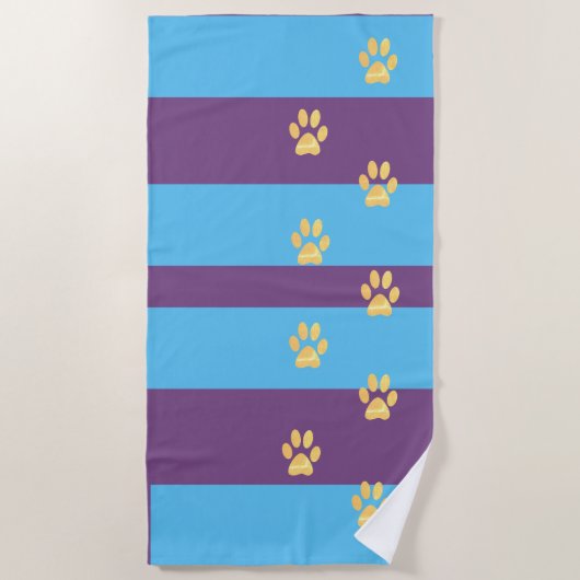 Fußstapfen Strandtuch (Vorderseite)