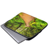 Fußweg in Forest Park Laptopschutzhülle (Vorne Knopf)
