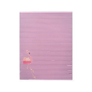 Fußweg Rosa Flamingo Note Pad Notizblock