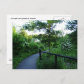 Fußweg zum Boathouse Postkarte (Vorne/Hinten)