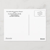 Fußweg zum Boathouse Postkarte (Rückseite)