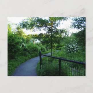 Fußweg zum Boathouse Postkarte