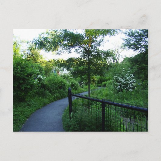 Fußweg zum Boathouse Postkarte (Vorderseite)