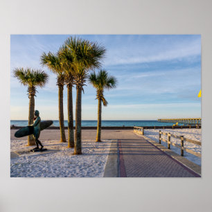 Fußweg zum Pensacola Beach Poster