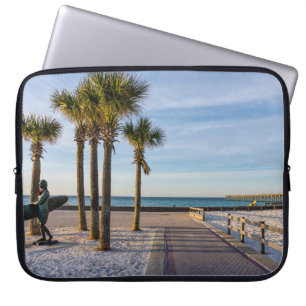 Fußweg zum Pensacola Beach - Sonnenschirm Laptopschutzhülle