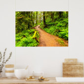 Fußweg zum Waldpark Poster (Küche)