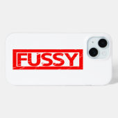 Fussy Briefmarke Case-Mate iPhone Hülle (Rückseite (Horizontal))