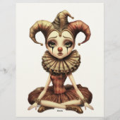 Fussy Cut Elements - Melancholoc Harlequin Briefbogen (Rückseite)