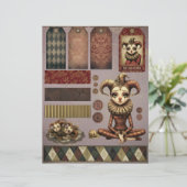 Fussy Cut Elements - Melancholoc Harlequin Briefbogen (Stehend Vorderseite)