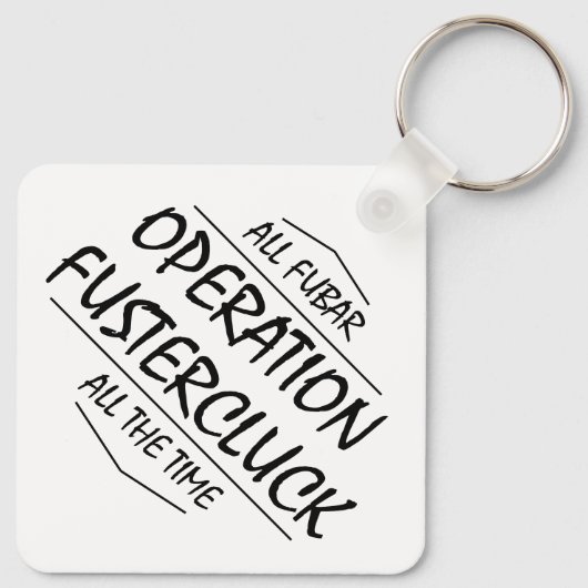 Fustercluck-Schlüsselanhänger (Diamond) Schlüsselanhänger (Rückseite)