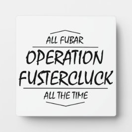 Fustercluck-Zeichen Fotoplatte