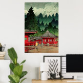 Futatsu Hall Nikko Kawase Hasui Poster (Heimbüro)