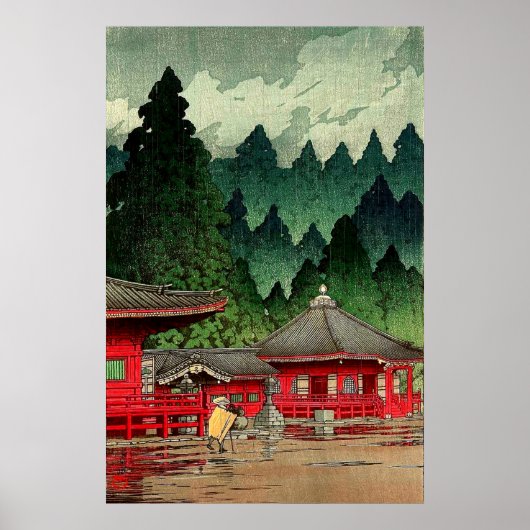 Futatsu Hall Nikko Kawase Hasui Poster (Vorne)