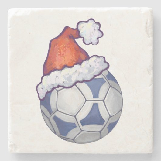 Futbal Christmas Steinuntersetzer (Vorderseite)