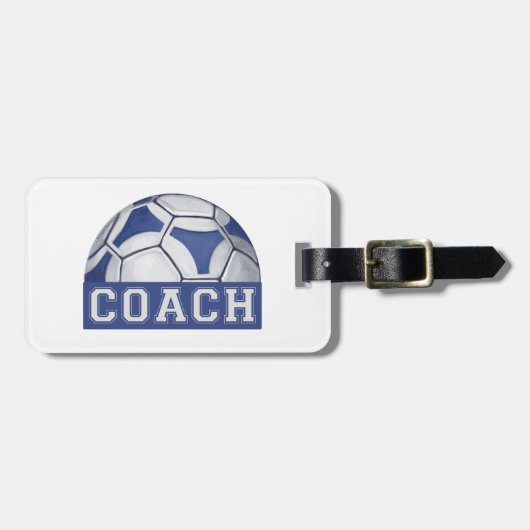 Futbal Coach Gepäckanhänger (Vorderseite horizontal)