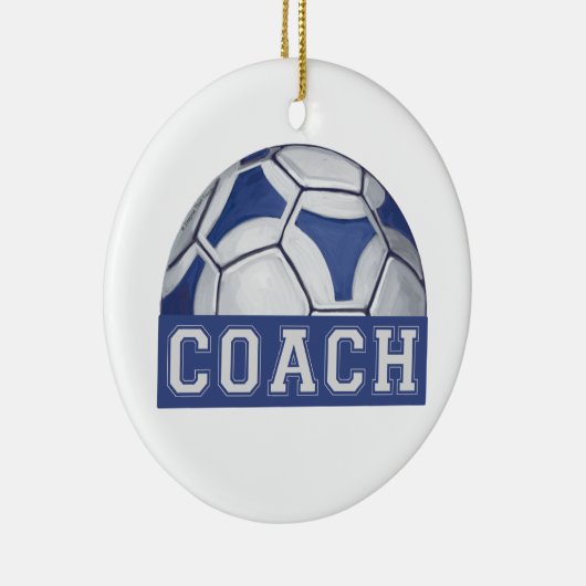 Futbal Coach Keramik Ornament (Rechts)