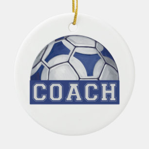 Futbal Coach Keramik Ornament