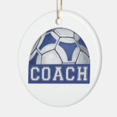 Futbal Coach Keramik Ornament (Links)