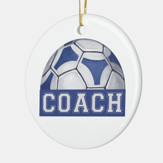 Futbal Coach Keramik Ornament (Links)