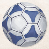 Futbal Runder Pappuntersetzer (Vorderseite)