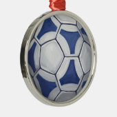 Futbal Silbernes Ornament (Rechts)